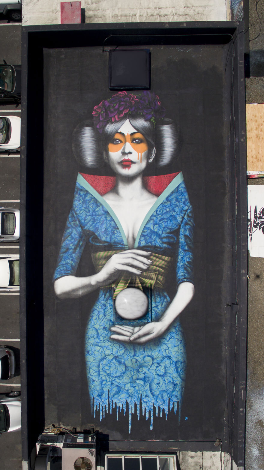 Fin Dac's New Rooftop Mural In San Francisco Fin Dac's New Rooftop Mural In San Francisco