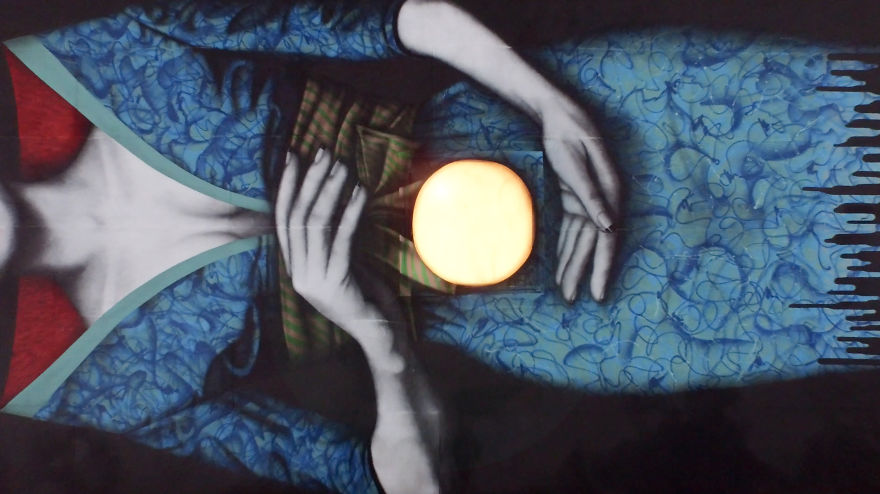 Fin Dac's New Rooftop Mural In San Francisco Fin Dac's New Rooftop Mural In San Francisco