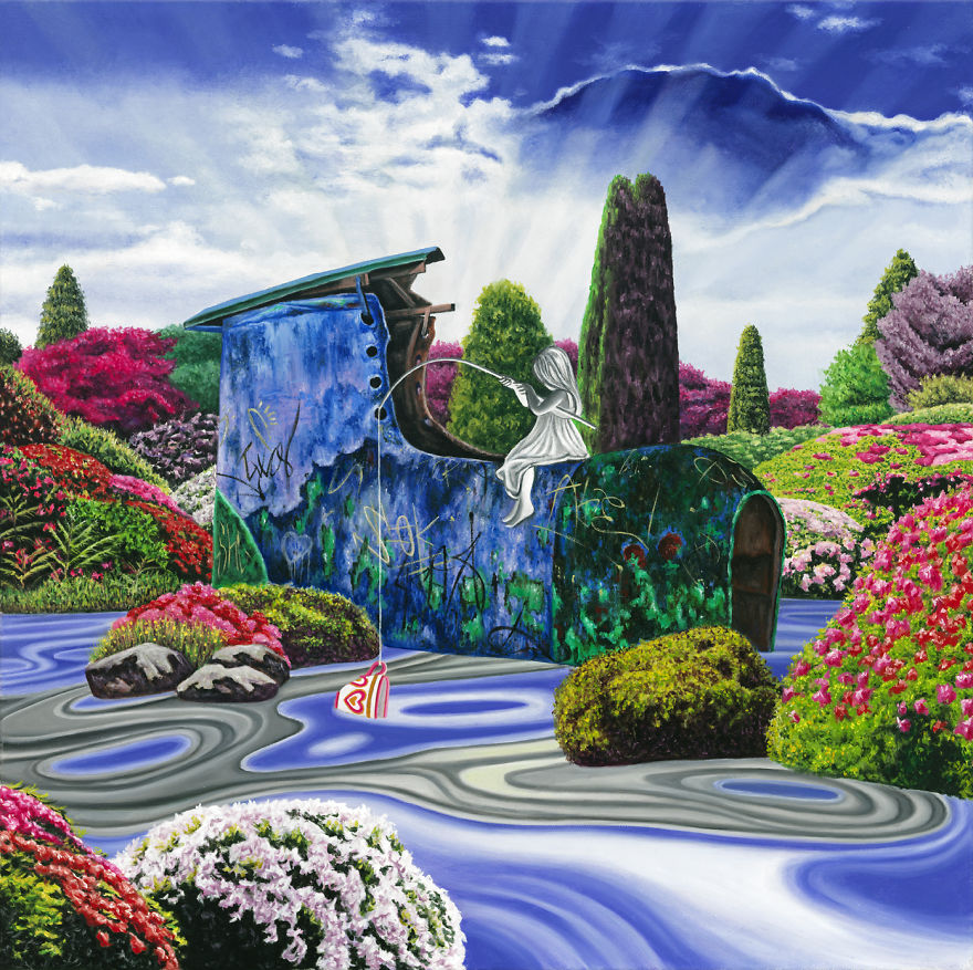 Hollow, Oil On Canvas, 20" X 20"