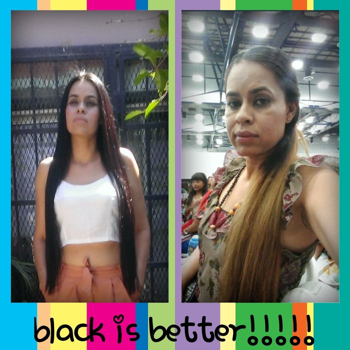 This Is Me With My Long Beautiful Black Hair, Then I Change It Because I Thought I Need It A Change I Didn't Like So I Change It Back😆