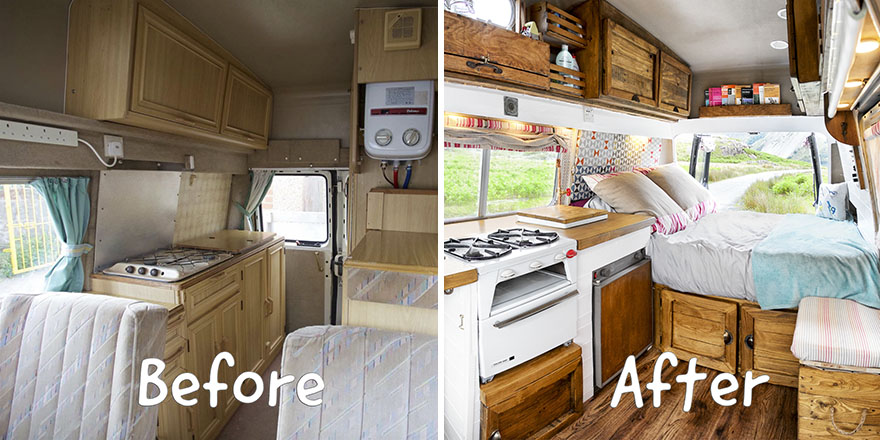 How We Transformed This Camper Van In 6 Weeks With Only £1000 How We Transformed This Camper Van In 6 Weeks With Only £1000