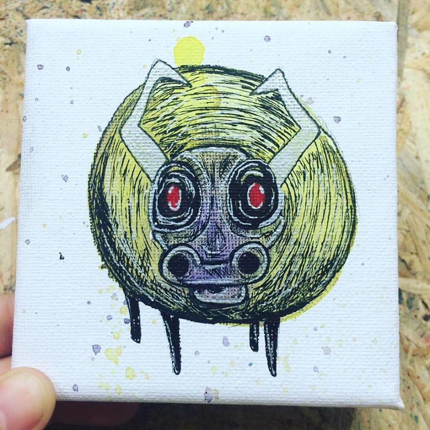 I Create Quirky Monsters From Random Paint Splashes Daily!