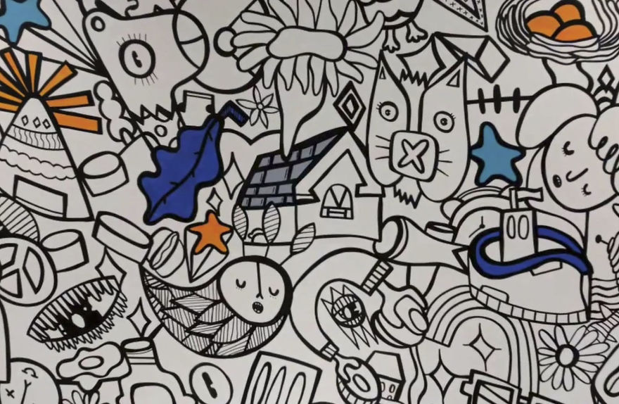 I Draw Everything That Comes Into My Head And Don't Stop Until The Wall Is Full! I Draw Everything That Comes Into My Head And Don't Stop Until The Wall Is Full!