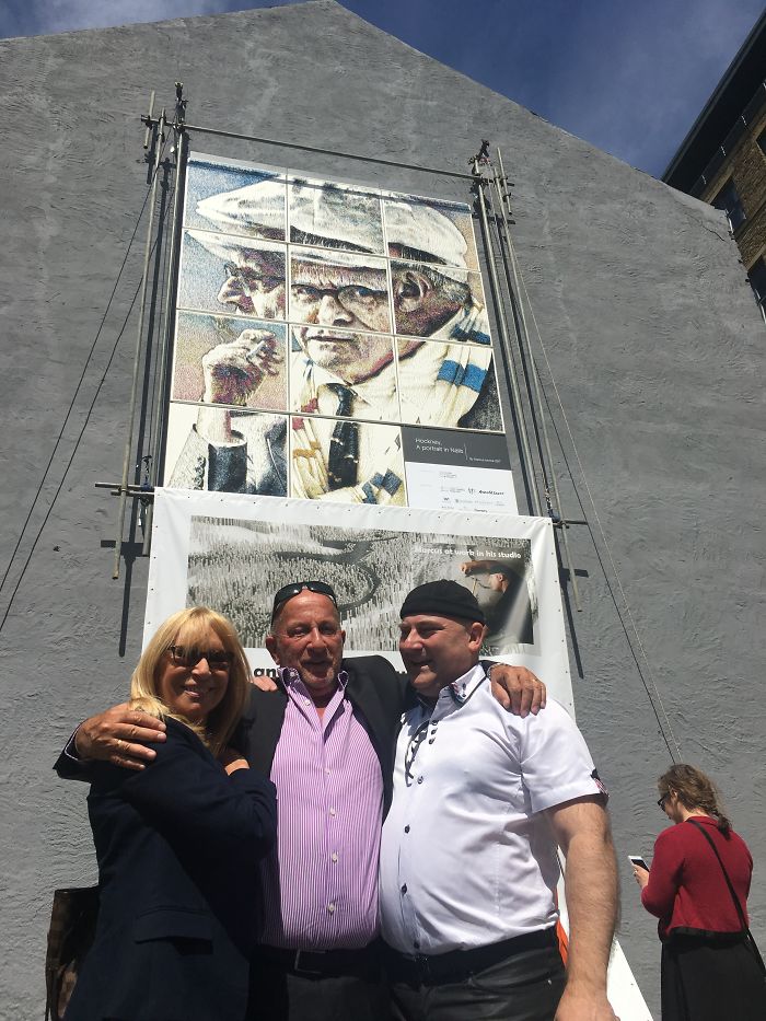 I've Spent Over 1 Year Hammering 1000s Of Nails Into A Giant Portrait Of David Hockney
