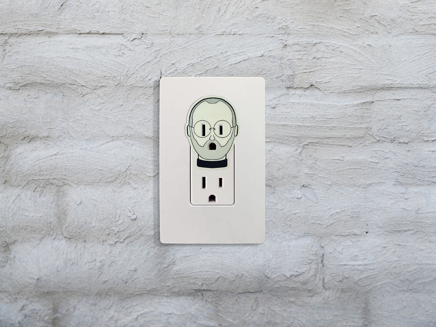 I Made Glow-In-The-Dark Outlet Stickers!