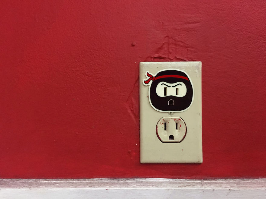 I Made Glow-In-The-Dark Outlet Stickers!