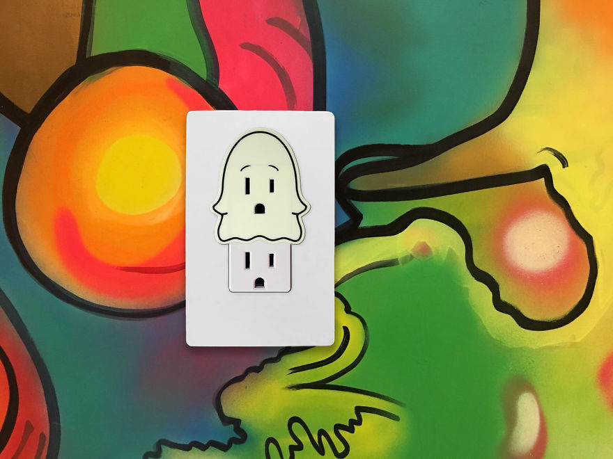 I Made Glow-In-The-Dark Outlet Stickers!