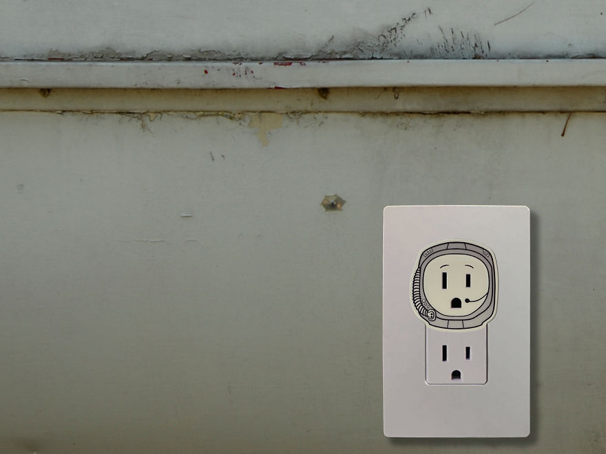 I Made Glow-In-The-Dark Outlet Stickers!