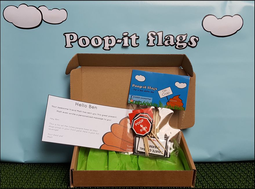 I Made These Signs For Sticking In Dog Poop