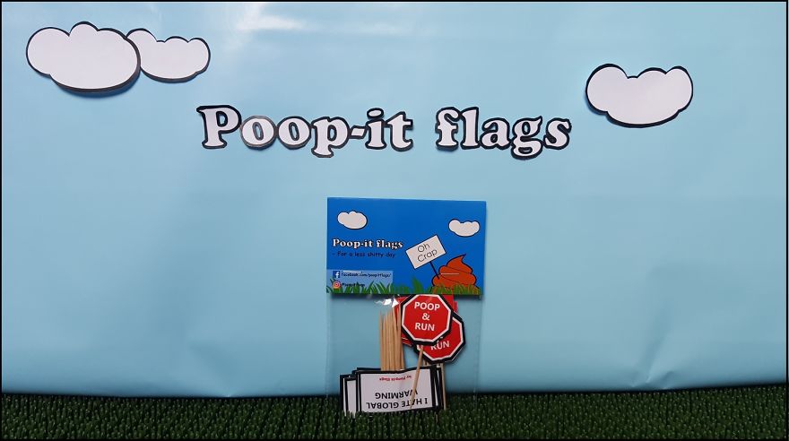 I Made These Signs For Sticking In Dog Poop