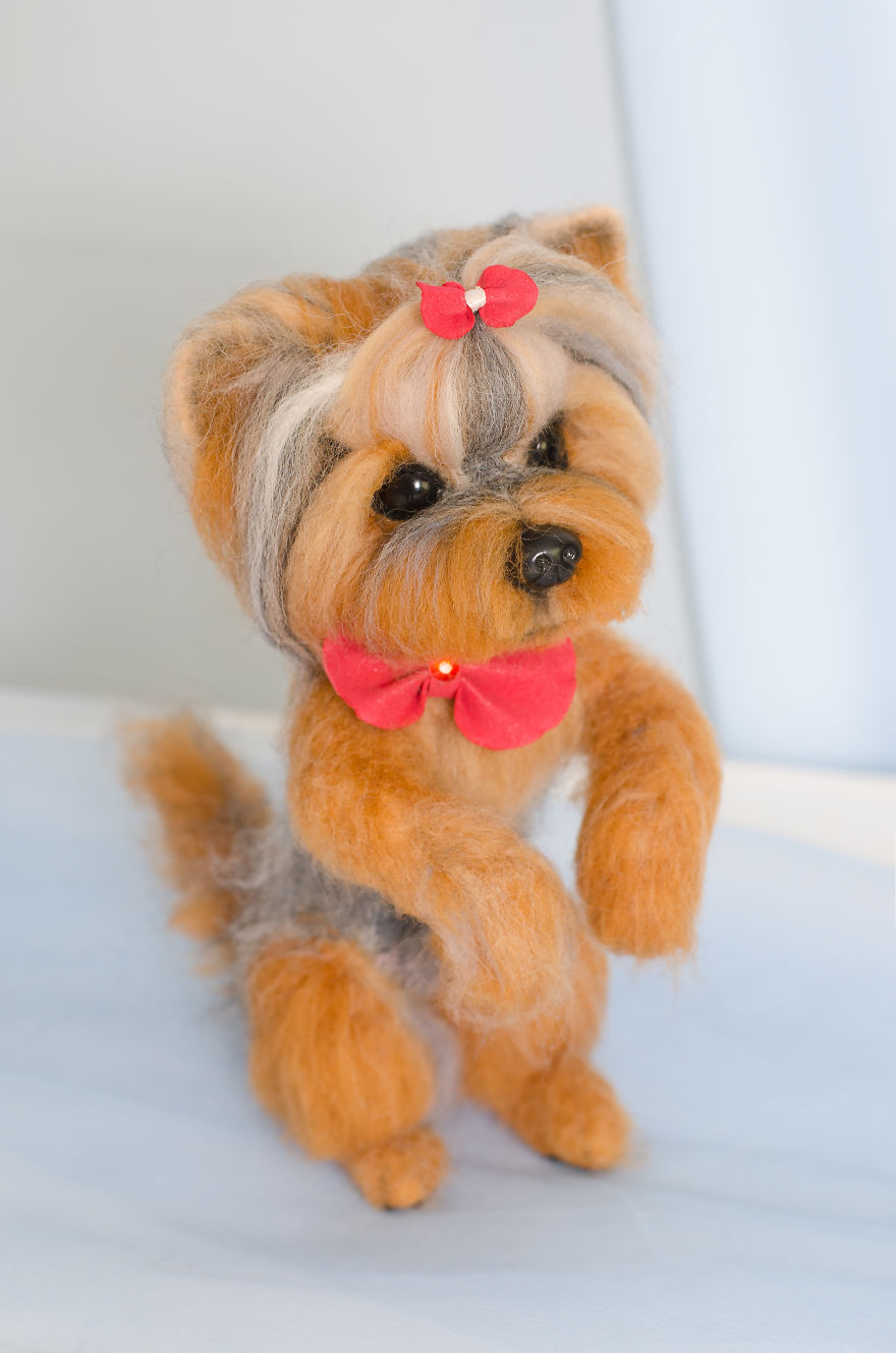 I Make Needle Felted Sculptures From Sheep Wool!