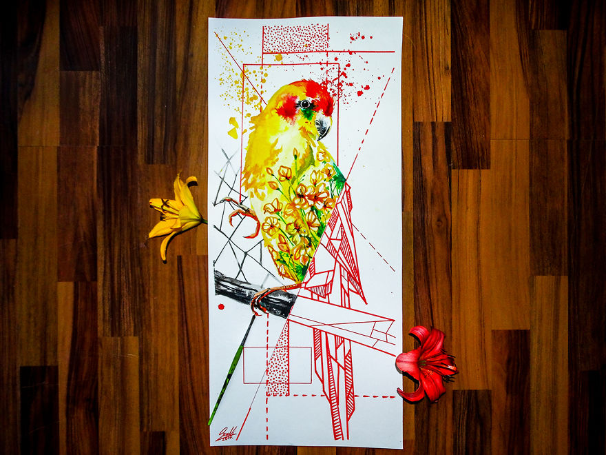 Red-crowned Parakeet