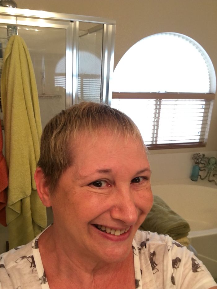 Before And After For Me! Loving The Short Cut!