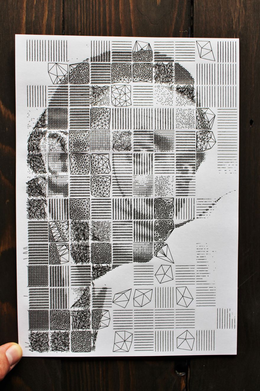 I Wrote An Algorithm That Transforms Photos Into Mosaics, And My Bot Draws Them For Me