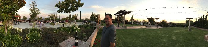 Trying To Take A Beautiful Shot Of The Winery. Turned My Fiancé Into...this.