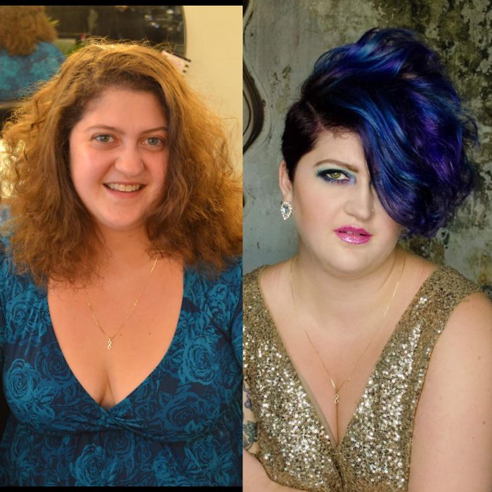 Sassy Blue Shaved Hair