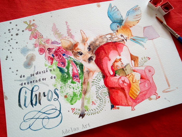 Nature-Inspired Watercolour Paintings By Adelas Art