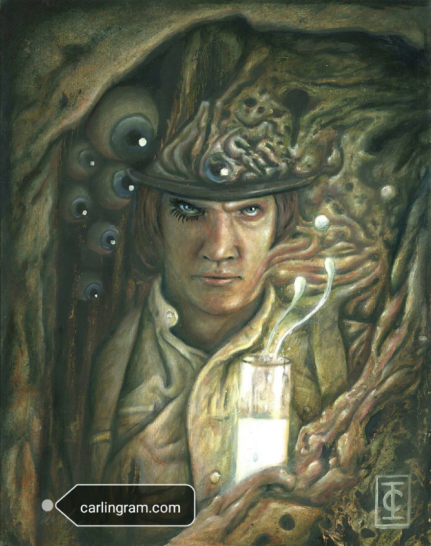 I Create Marbled Madness Using Oil Paint