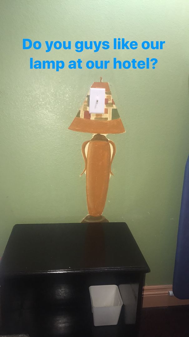 Our Lamp At Our Hotel, Fancy Huh?