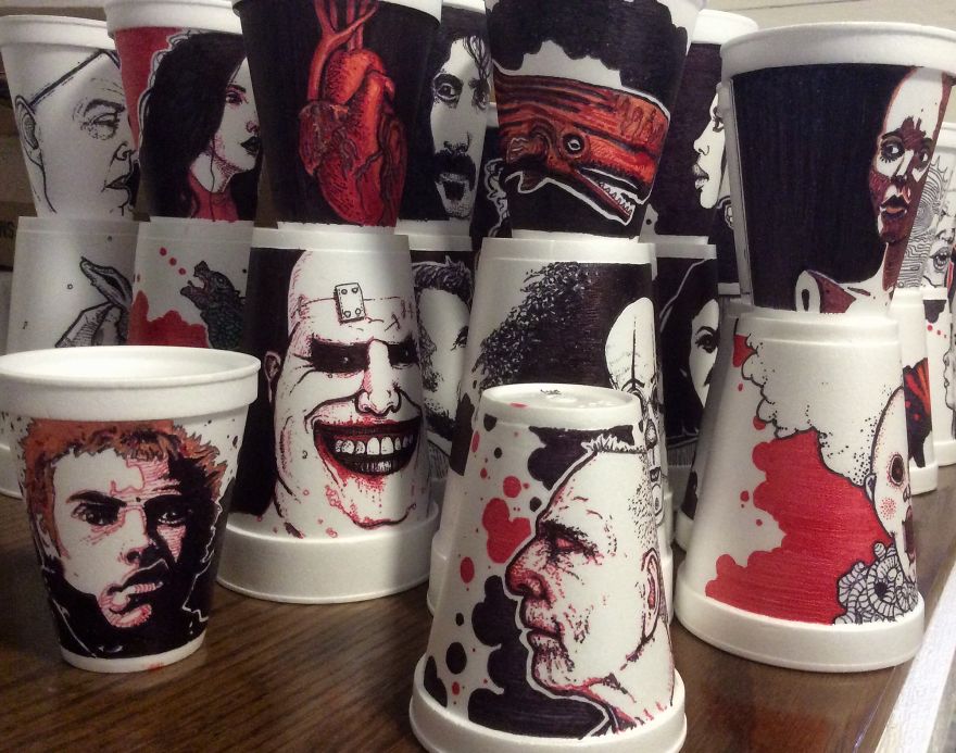 313 Cups In A Group Show