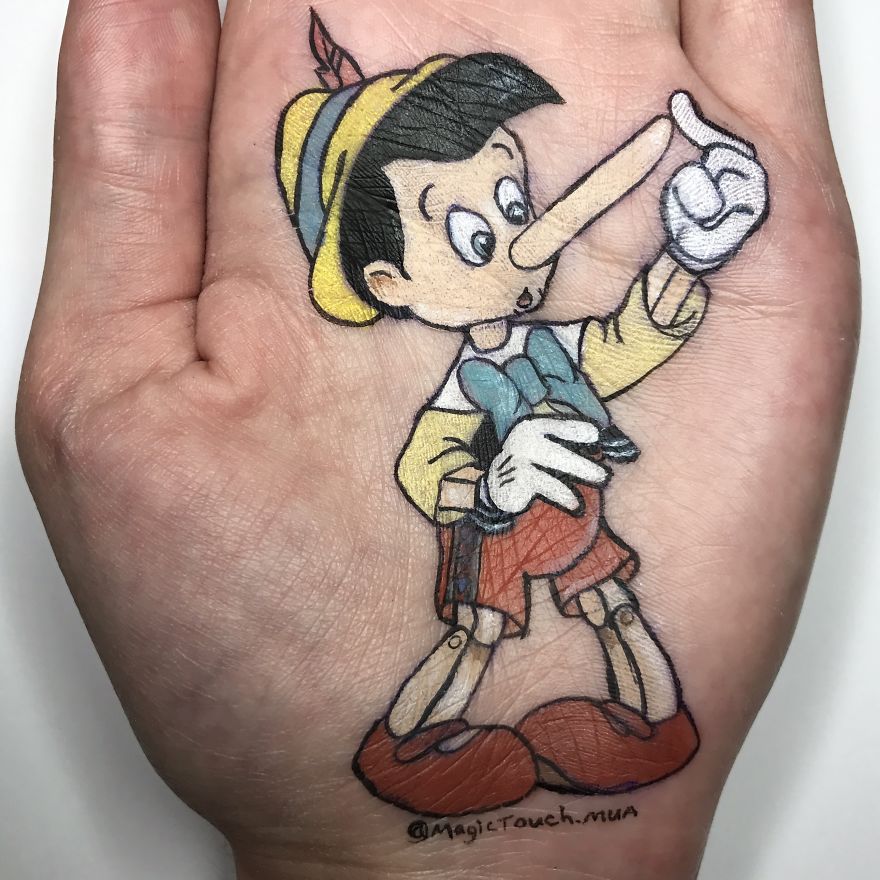 I Draw Cartoon Characters On The Palm Of My Hand I Draw Cartoon Characters On The Palm Of My Hand
