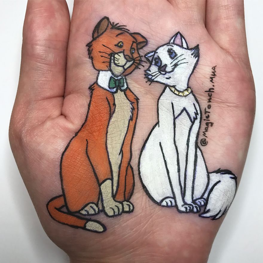 I Draw Cartoon Characters On The Palm Of My Hand I Draw Cartoon Characters On The Palm Of My Hand