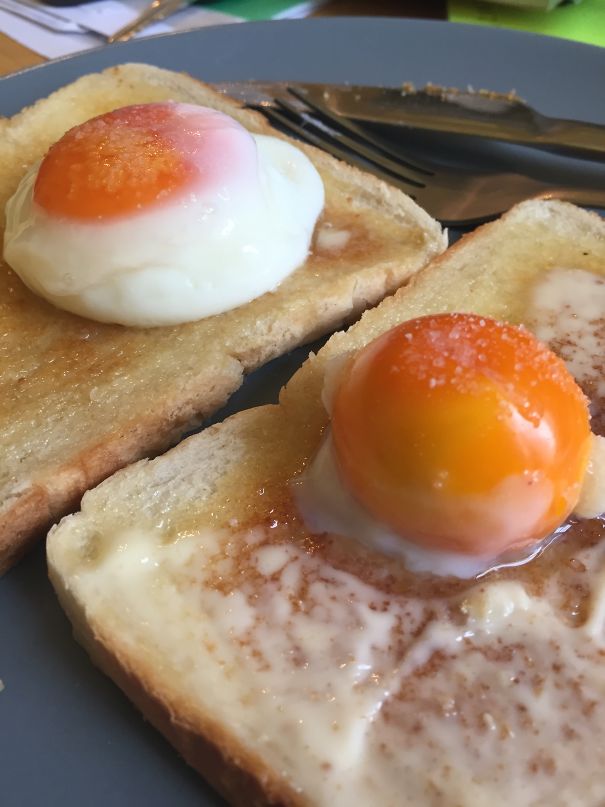 Someone 'poached' My Egg White! Thieves!