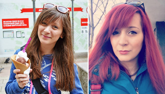 Long And Brown Vs Shorter And Red