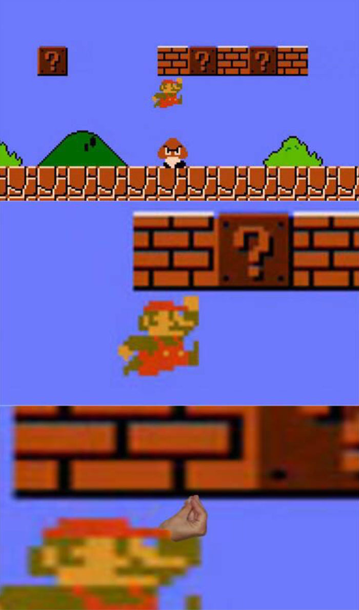 Mario and italian gesture meme 