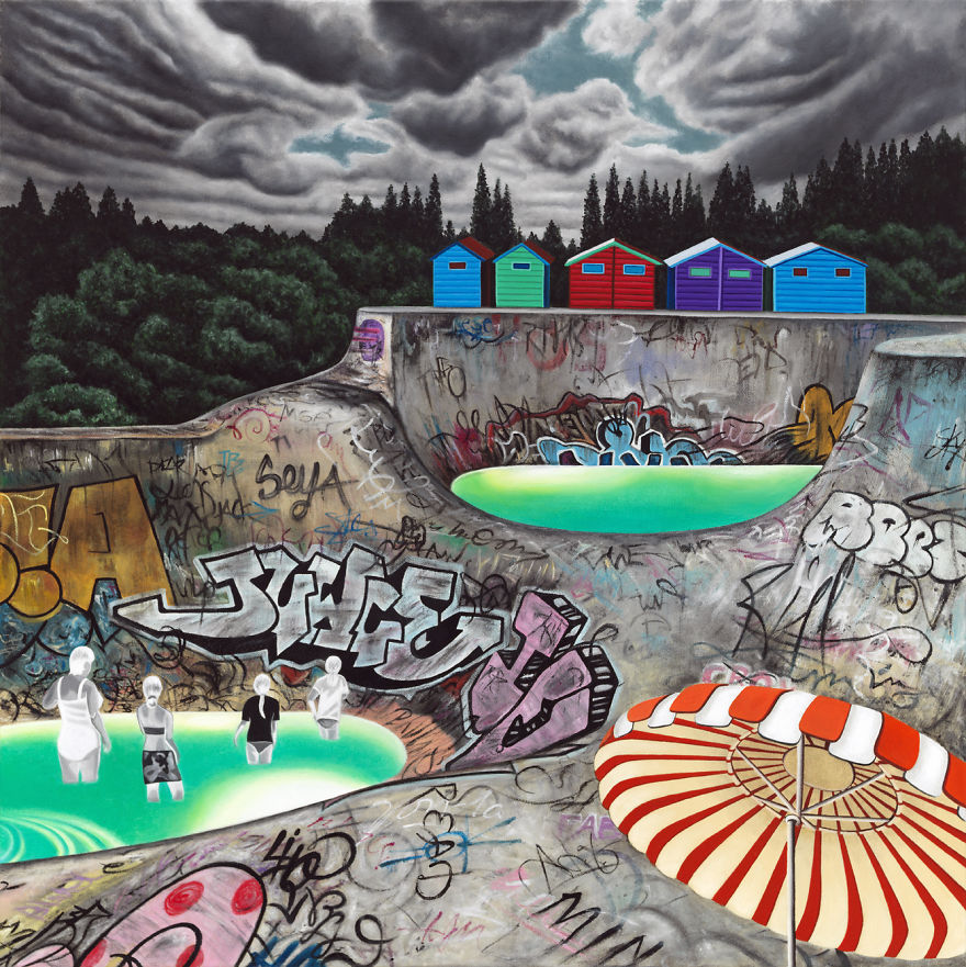 Last Resort, Oil On Canvas, 30" X 30"