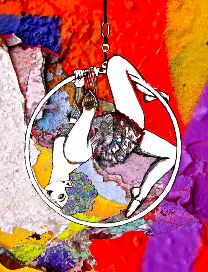 I Use Photos Of Berlin Wall Splinters As Background For My Drawings