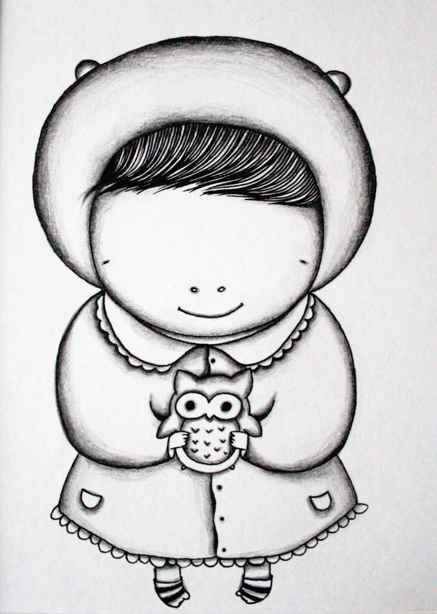 I Draw Illustrations Of Mysterious Girls