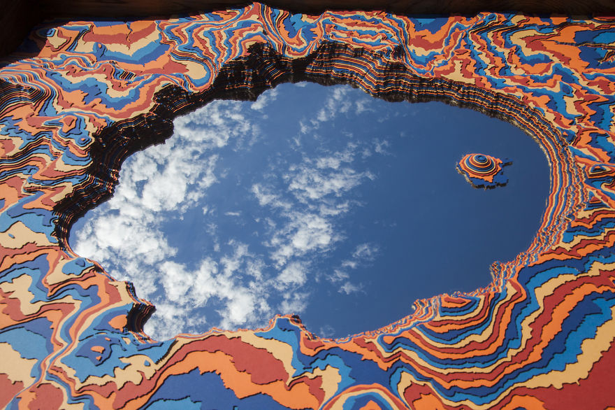 I Made This Crater Lake Sculpture With A Mirror Inside I Made This Crater Lake Sculpture With A Mirror Inside