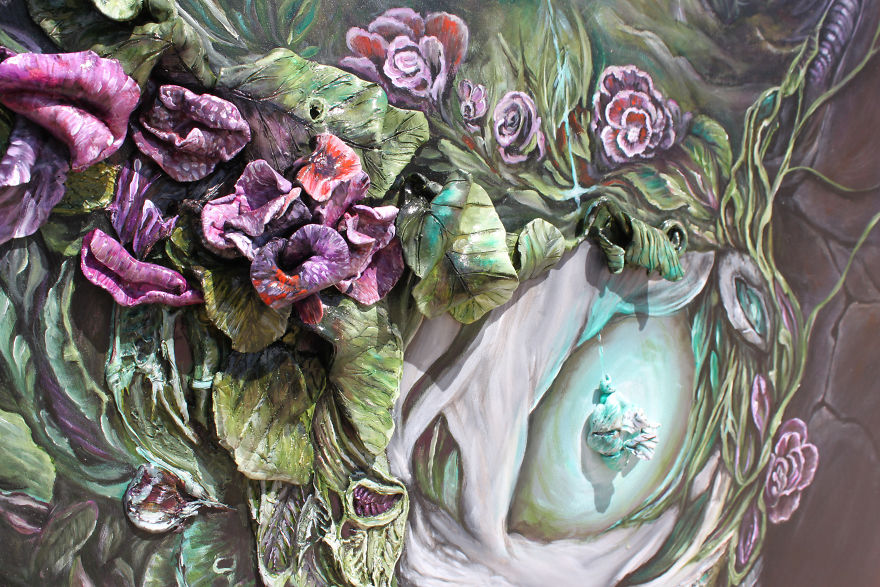 I Create 3D Paintings Using Modeling Paste And Clay I Create 3D Paintings Using Modeling Paste And Clay