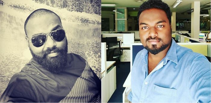 Me Now ... Me Earlier... Bald Suits Me Good.. 😎