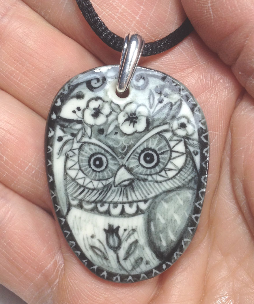 Miniature Works Of Art On Porcelain