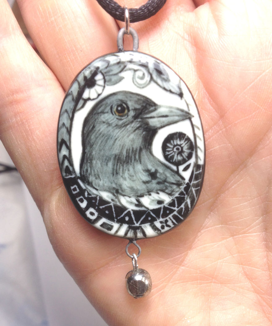 Miniature Works Of Art On Porcelain