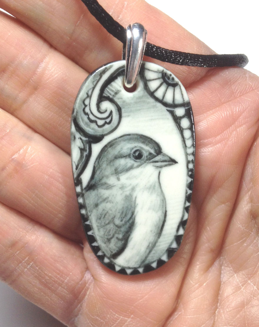 Miniature Works Of Art On Porcelain