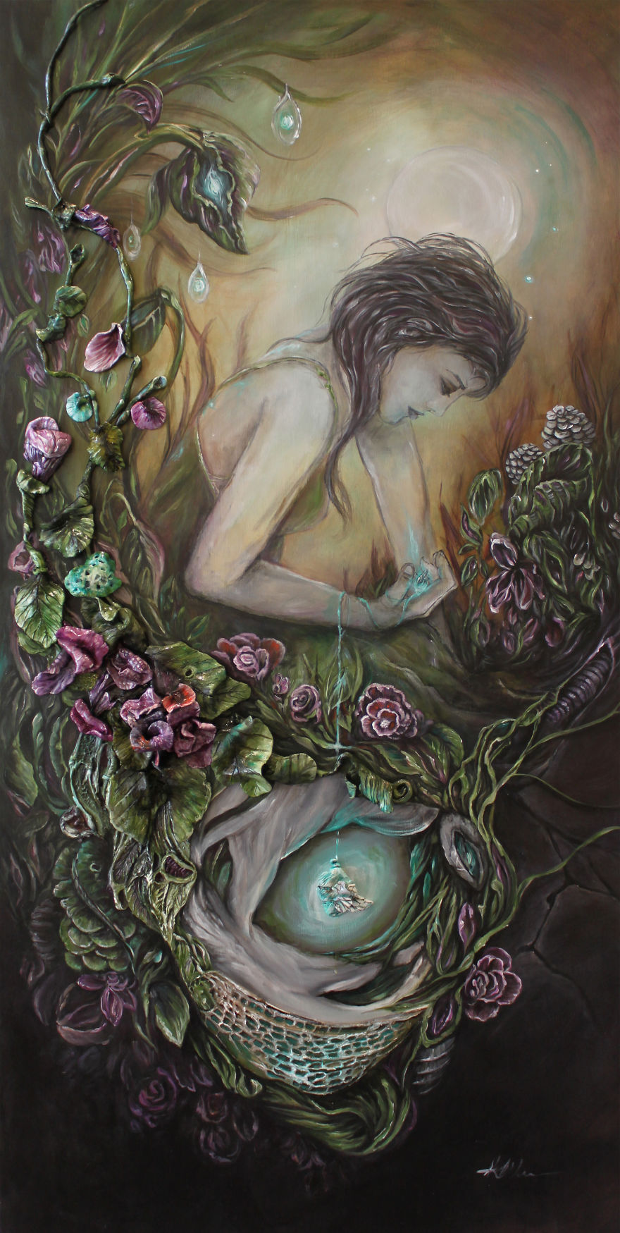 I Create 3D Paintings Using Modeling Paste And Clay I Create 3D Paintings Using Modeling Paste And Clay