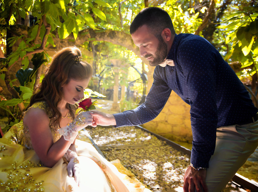 Photographer Stumbles Into Disney-Inspired Wedding Shoot