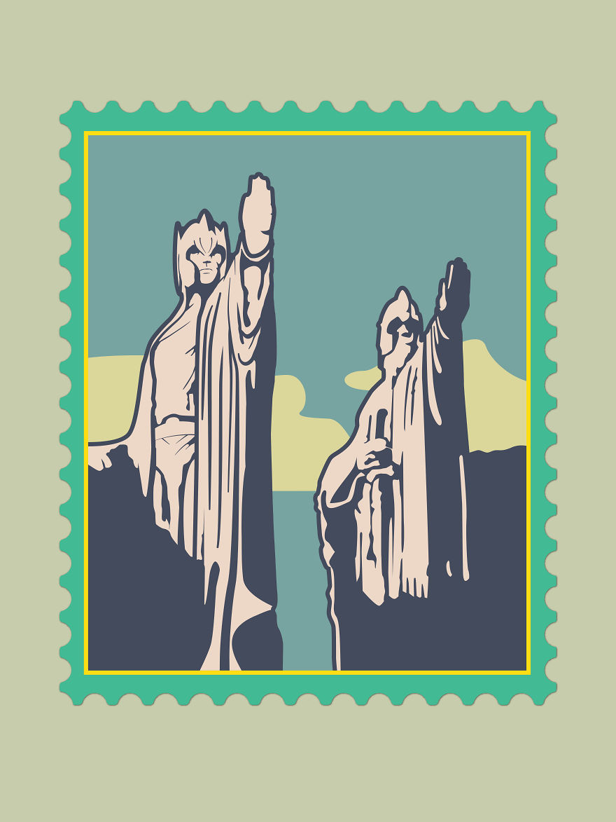 Postal Stamps Inspired By Iconic Movies