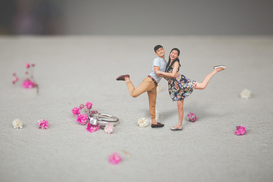 I Turned This Couple's Pre-Wedding Photo Shoot Into A Thumbelina-Inspired Fairy Tale