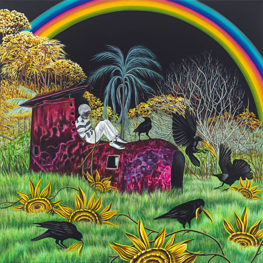 Existing, Oil On Canvas, 36" X 36"