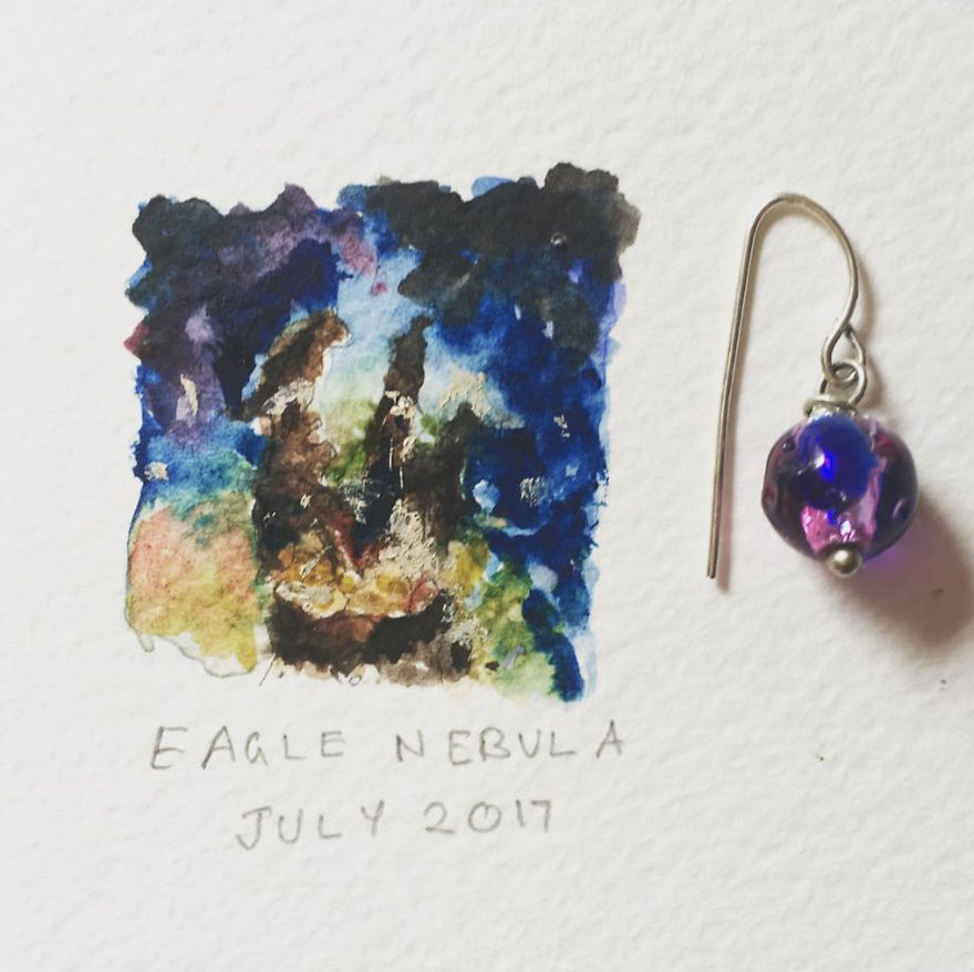I Paint Miniature Watercolor Art For My 100-Day Drawing Challenge!