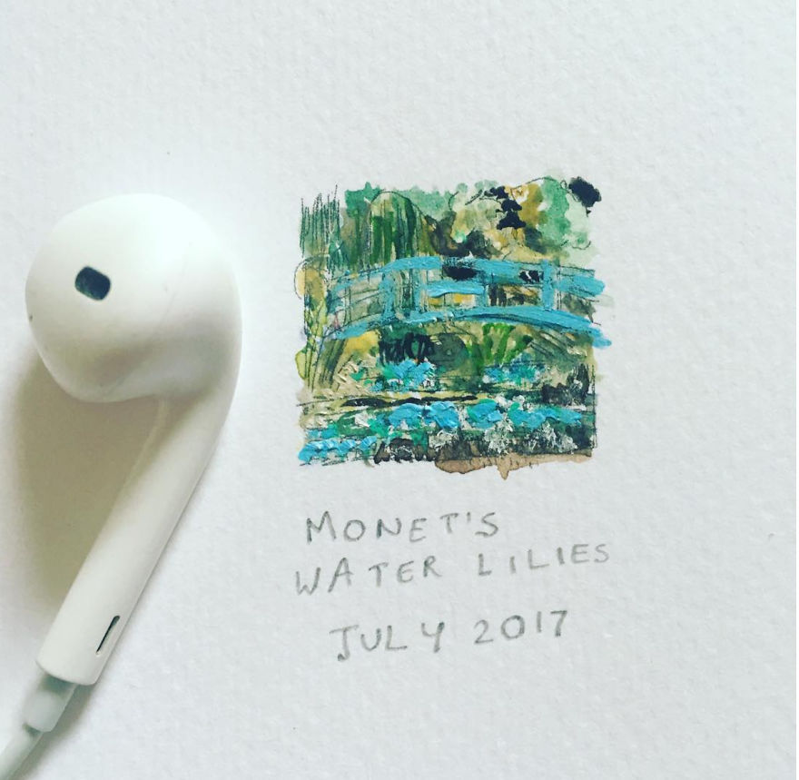 I Paint Miniature Watercolor Art For My 100-Day Drawing Challenge!