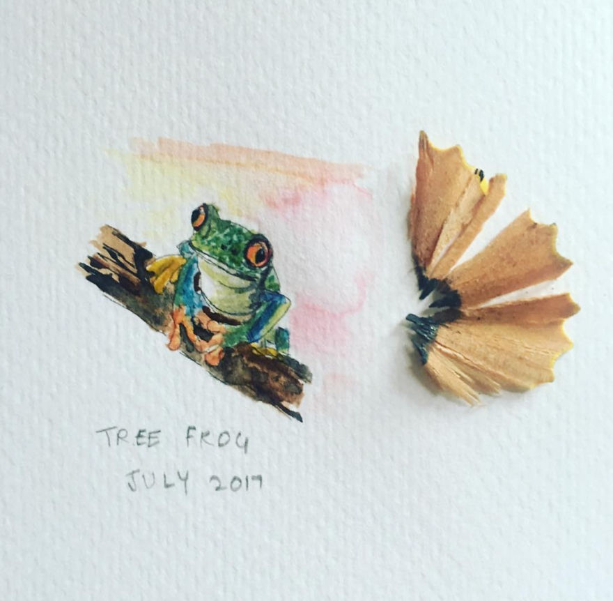 I Paint Miniature Watercolor Art For My 100-Day Drawing Challenge!
