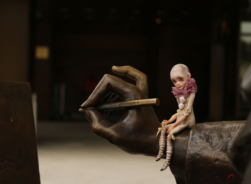 Small Doll Pip And His Stories. Ooak Art Doll By Helena Oplakanska