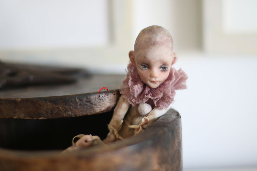 Small Doll Pip And His Stories. Ooak Art Doll By Helena Oplakanska