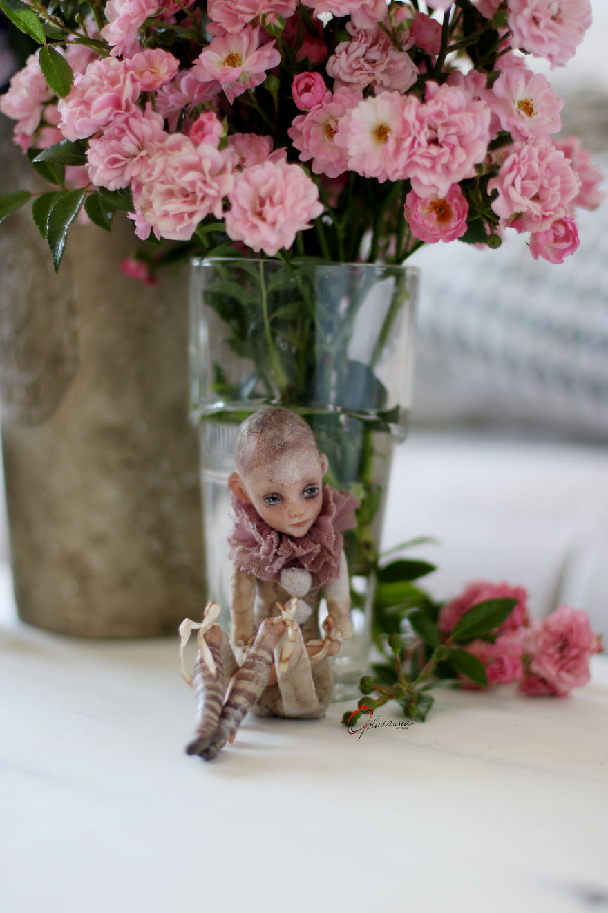Small Doll Pip And His Stories. Ooak Art Doll By Helena Oplakanska