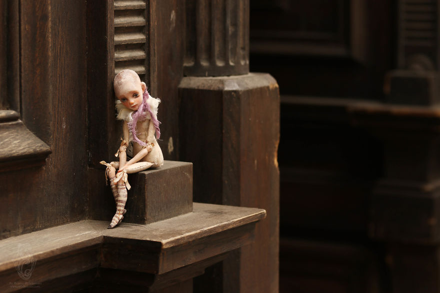 Small Doll Pip And His Stories. Ooak Art Doll By Helena Oplakanska